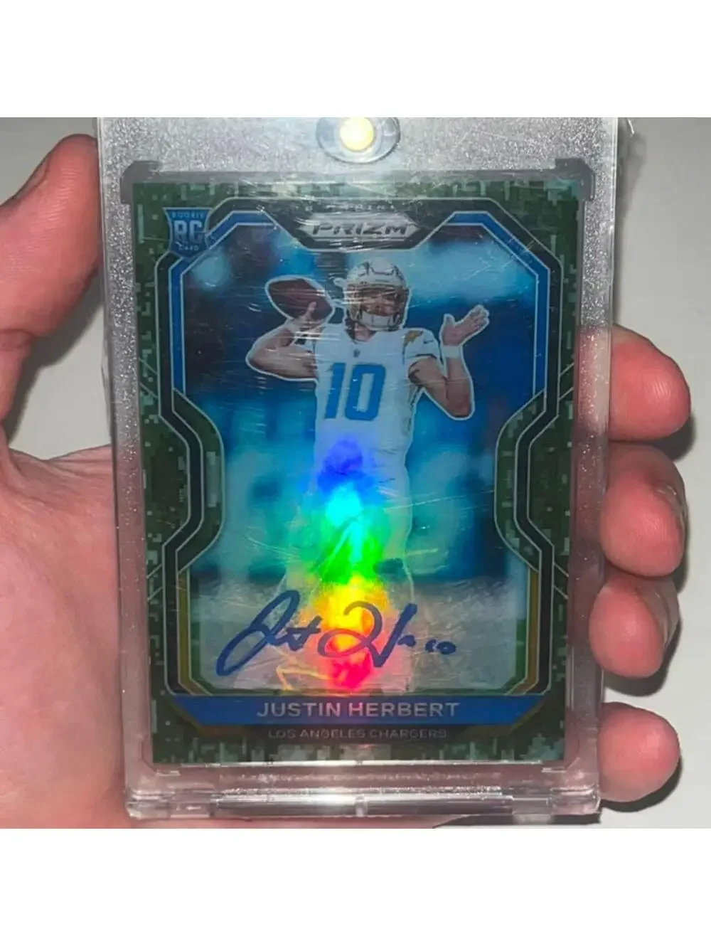 Custom Justin Herbert Camo Wave Auto RP Novelty